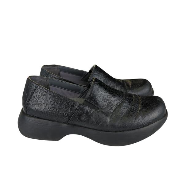 Dansko Winona Clogs Slip-on‎ Comfort 7501360200 Black Leather EU 38 Women's 8 - Picture 1 of 8